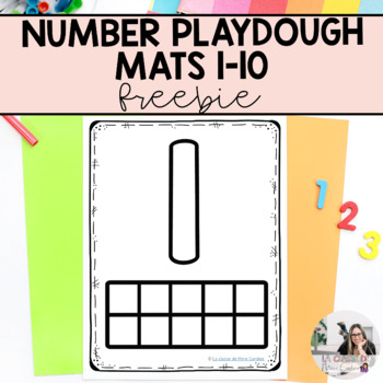 Preview of FREEBIE: Playdough Number Mats | Representing Numbers to 10