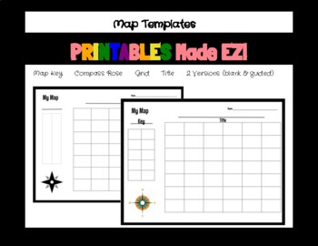 Preview of FREEBIE - Map Template