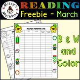 FREEBIE - March Reading Log - St. Patrick's Day themed - L