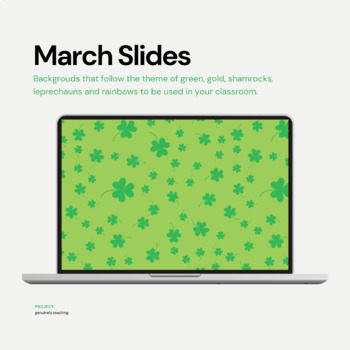 Preview of FREEBIE - March Slides Backgrounds 