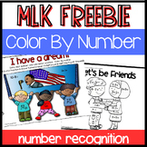 FREEBIE Martin Luther King Color by Number(Differentiated;