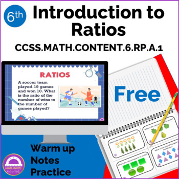 Preview of FREEBIE Math Introduction to Ratios