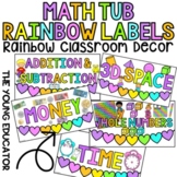 FREEBIE*** Math Tub Labels