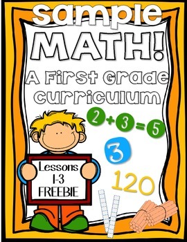 Preview of FREEBIE: Math for First Grade! Unit 1: Numbers to 50 Lessons 1-3