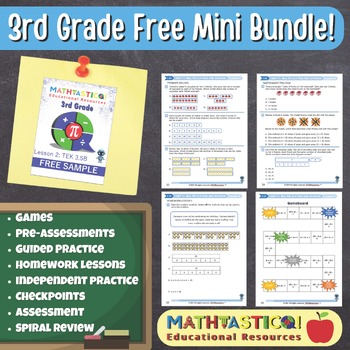 Preview of FREEBIE! Mathtastico 3rd Grade Unit 11: Lesson 2 Multiplication & Division