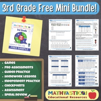 Preview of FREEBIE! Mathtastico 3rd Grade Unit 6: Lesson 2 Addition & Subtraction