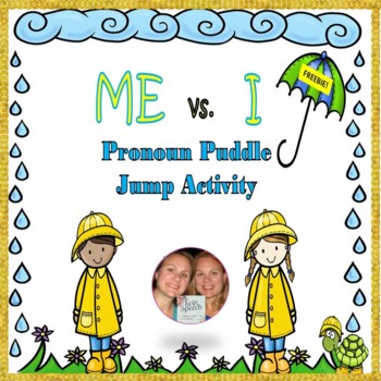 Preview of FREEBIE! "ME" vs. "I" Pronoun Puddle Jump Activity
