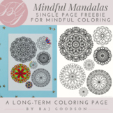 FREEBIE | Mindful Mandalas Long-Term Coloring Sheet | No P