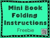 FREEBIE Mini Book Folding Instructions