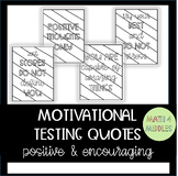 FREEBIE: Motivational Testing Quotes: Coloring Pages or Posters