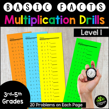 Preview of Multiplication Timed Drills {Fact Families & Mixed Facts - 20 per page}