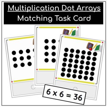 Preview of FREEBIE - Multiplication Task Cards - Matching Dot Arrays