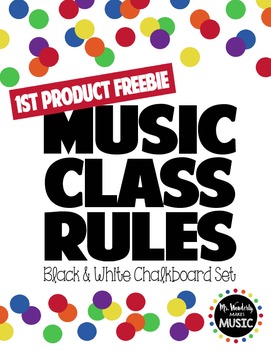 Preview of FREEBIE Music Classroom Rules