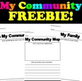 FREEBIE! My Community and Neighborhood Drawing and Writing Pages