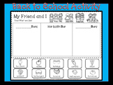 FREEBIE My Friend and I-Chat, Cut and Paste Activity (begi