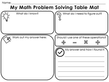 problem solving math mat