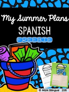 Preview of FREEBIE - My Summer Plans {Spanish}