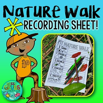 Preview of Nature Walk Activity FREEBIE! {Writing recording sheet for your Nature Walk}