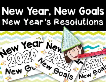 Preview of FREEBIE New Year, New Goals - New Year's Resolution Craft