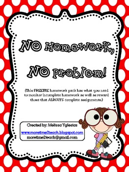Preview of FREEBIE: No Homework, No Problem
