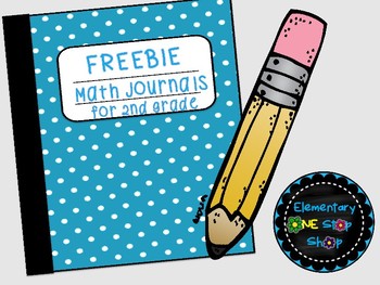 Preview of FREEBIE No Prep Printable Math Journals- 2nd Grade