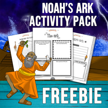 Preview of FREEBIE Noah's Ark Activity Pack