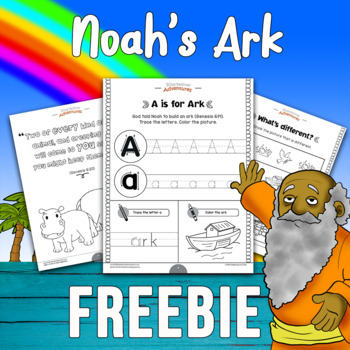 Preview of FREEBIE: Noah's Ark Activity Book [Beginners]