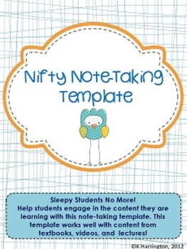 Preview of FREEBIE! Note-Taking Template