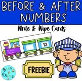 FREEBIE Number Before Number After - Math Centre Write & W