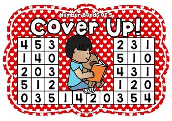FREEBIE! Number Bonds of 5 Cover Up! Teddy Bear Theme by Miss Beck