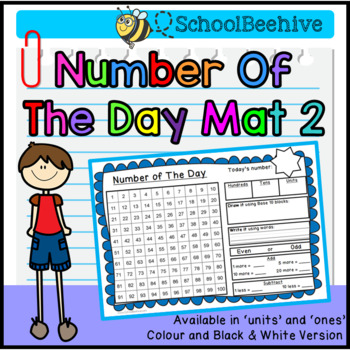 Preview of FREEBIE - Number Of The Day Mat 2 - Daily Number Work Activity