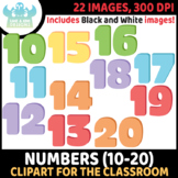 FREEBIE - Numbers (10-20) Clipart (Lime and Kiwi Designs)
