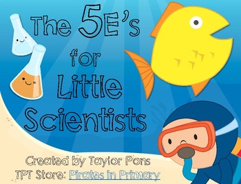 Preview of FREEBIE Ocean Themed- The 5e Model for Little Scientists