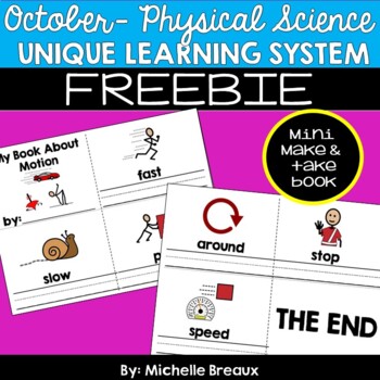 Preview of FREEBIE- October Unique Learning System Physical Science Make & Take Book (SPED)