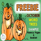 FREEBIE...October Word Trees  SAMPLER