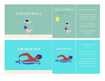 Preview of FREEBIE: Olympic Themed Gross Motor Cards