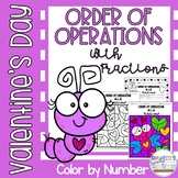 FREEBIE: Order of Operations with Fractions Color by Numbe