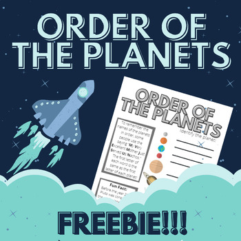 Preview of FREEBIE - Order of the Planets