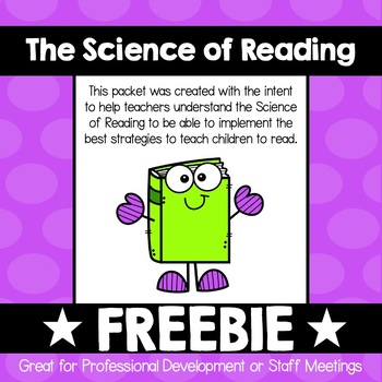 Preview of FREEBIE | Overview of the Science of Reading | Informational Packet