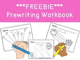 FREEBIE PREWRITING WORKBOOK 10 pages ! Color & trace the p