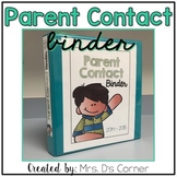 FREE Parent Contact Log | Parent Communication Binder