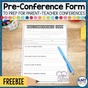 Preview of FREE Parent Teacher Conference Preview Form