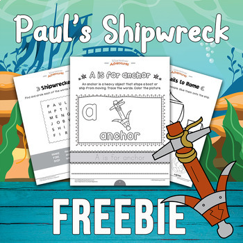 Preview of FREEBIE: Paul's Shipwreck Activity Book [Beginners]