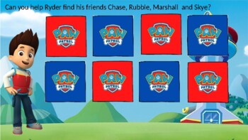 Preview of Open Ended Paw Patrol Speech Therapy Powerpoint Game