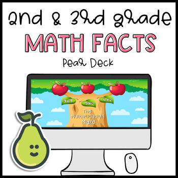 Preview of FREEBIE! Pear Deck™ 2nd/3rd Grade Multiplication Facts - Distance Learning