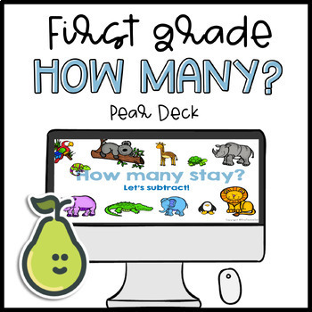 FREEBIE! Pear Deck™ K-1 Subtract Within 20 Activity for Distance Learning