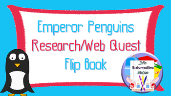 Preview of FREEBIE Penguin Awareness Day (January 20th) Research Flip Book