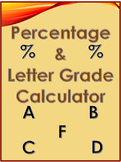 FREEBIE - Percentage and Letter Grade Calculator (in Excel)