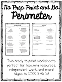 FREEBIE Perimeter No Prep Print and Go