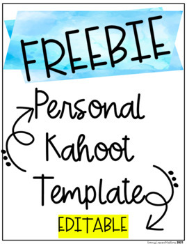 Preview of FREEBIE - Personal Kahoot Template